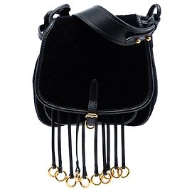 Prada Borsa a tracolla Impuntu Velluto Corsaire Nera Nero