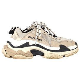 Balenciaga Triple S Sneakers aus beigem Polyester Andere