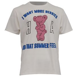 Camiseta Gucci x Ha Ha Ha Bear em algodão branco Branco
