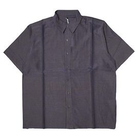 Autre Marque ISSUETHINGS Type75 C S SS Camicie in Cotone e Seta a Maniche Corte Porpora