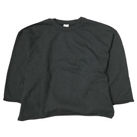 Autre Marque Sweatshirt à Manches Larges en Coton et Polyester Noir