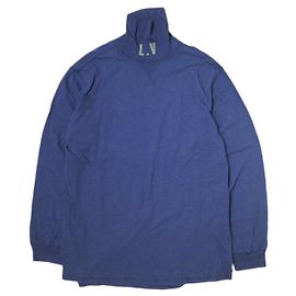 Autre Marque Camiseta de manga larga de algodón ESSAY LV con cuello alto Azul Azul marino