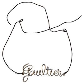 Jean Paul Gaultier Colar Gaultier em Fio Metálico Prateado Prata