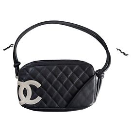 Pochette Chanel Cambon Noir Blanc