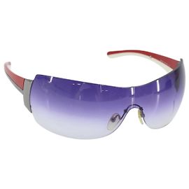 Óculos de sol PRADA de plástico roxo Auth bs33479 Roxo