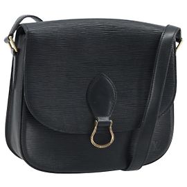 LOUIS VUITTON Borsa a Spalla Epi Saint Cloud GM Nera M52192 LV Auth ep13485 Nero