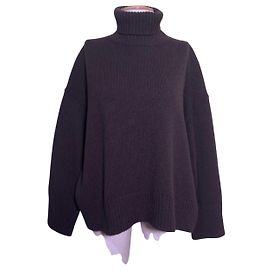 Soeur Pull William Oversize en laine marron Marron