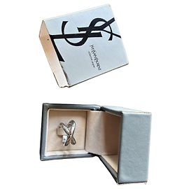 Yves Saint Laurent Vintage Silber Silber