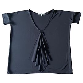 Top nero Dagmar kimono scollo a V - maniche corte T. XS Nero