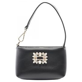 Roger Vivier Leather Handbag Black