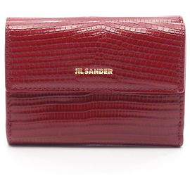 Jil Sander Baby Wallet Trifold Wallet Red
