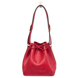 Borsa a Spalla Louis Vuitton Epi Petit Noé M44107 Rosso