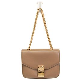 Céline Celine C Small Chain Shoulder Bag 188403 Beige