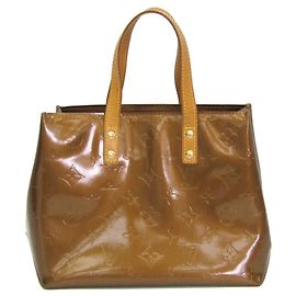 Sac à main Louis Vuitton Monogram Vernis Reade PM Bronze