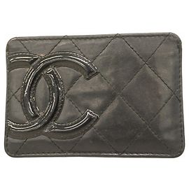 Chanel Cambon Business Card Case Black