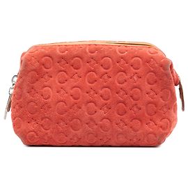 Céline Celine Orange C Macadam Wildledertasche Orange