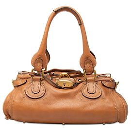 Chloé Paddington Handtasche aus braunem Leder Braun