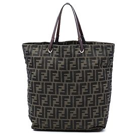 Fendi Brown Zucca Canvas Tote Brown