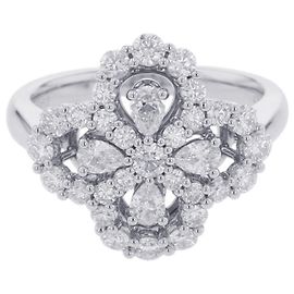 Anel Mini Loop Full Motif em Platina da Harry Winston Outro
