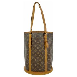 Louis Vuitton Monogram Bucket GM Tote Bag Braun