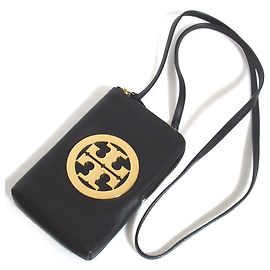 Borsa a spalla per smartphone Tory Burch Nero