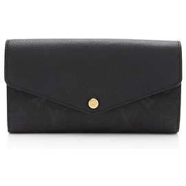Portafoglio Sarah Monogram Empreinte Louis Vuitton Nero