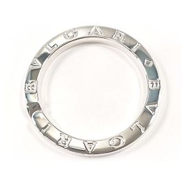 Bulgari BVLGARI Silver Keyring Silvery Metallic