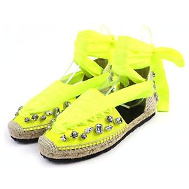 Espadrillas con lacci Loewe con gioielli Sandali Altro Giallo
