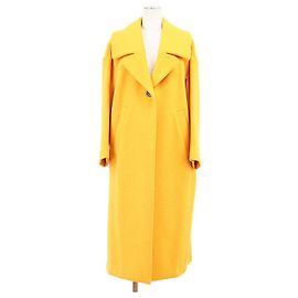 Autre Marque ENFOLD Chester Coat Wool Melton Coat Yellow