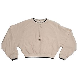 Sudadera beige Tommy Hilfiger con cremallera Beige