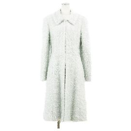 Casaco de Lã de Nylon da Chanel Marrom Outro