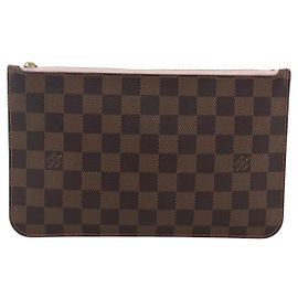 Louis Vuitton Neverfull Pochette Damier Ebene MM Marron