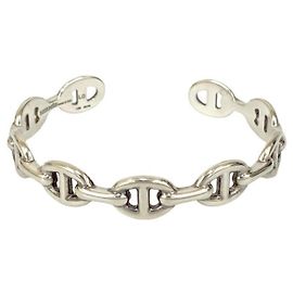 Pulseira Bangle Antiga Hermès Prata