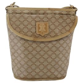 Céline Celine Vintage Macadam Canvas Medium Beige