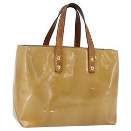 LOUIS VUITTON Sac à main Monogram Vernis Reade PM Noisette M91334 LV Auth ka2578 Noisette
