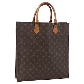 LOUIS VUITTON Sac Plat Monogram M51140 LV Auth ka2515 Monogramme