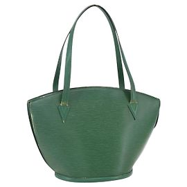 LOUIS VUITTON Bolsa de Compras Epi Saint Jacques Verde M52274 LV Auth 173655 Verde