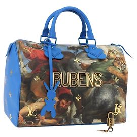 LOUIS VUITTON Coleção Masters RUBENS Bolsa Speedy 30 Azul M43305 Auth 165359SM Azul
