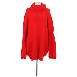 Yohji Yamamoto Roter Wollpullover Rot
