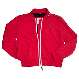 Autre Marque Rote Tommy Jeans Bomberjacke Fuschia