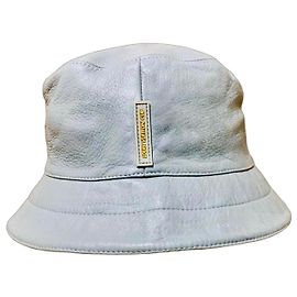 Louis Vuitton Cup Leather Bucket Hat Grey