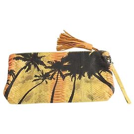 Claris Virot Pochette jaune Jaune