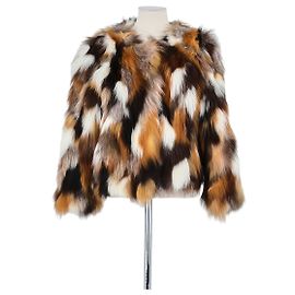 Bash Chaqueta de piel marrón Castaño