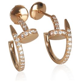 Orecchini Juste Un Clou in oro rosa e diamanti modello piccolo di Cartier Altro