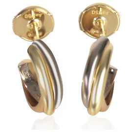 Brincos Mini Modelo Trinity em Ouro 3 Tons Cartier Outro