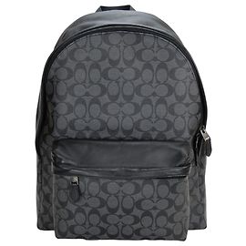 Sac à dos Signature Coach F55398 Noir Gris anthracite
