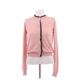 Cardigan imprimé Prada JPG en cachemire rose Rose
