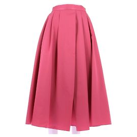 Dior Falda de lana y seda salvaje rosa Rosa