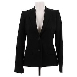 Dolce & Gabbana Black Wool Blazer Black