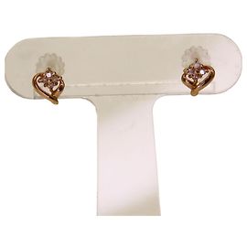 Autre Marque Boucles d'oreilles en cœur en diamant Au750 Doré